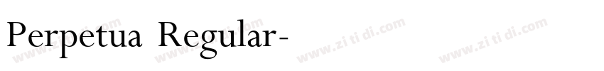 Perpetua Regular字体转换